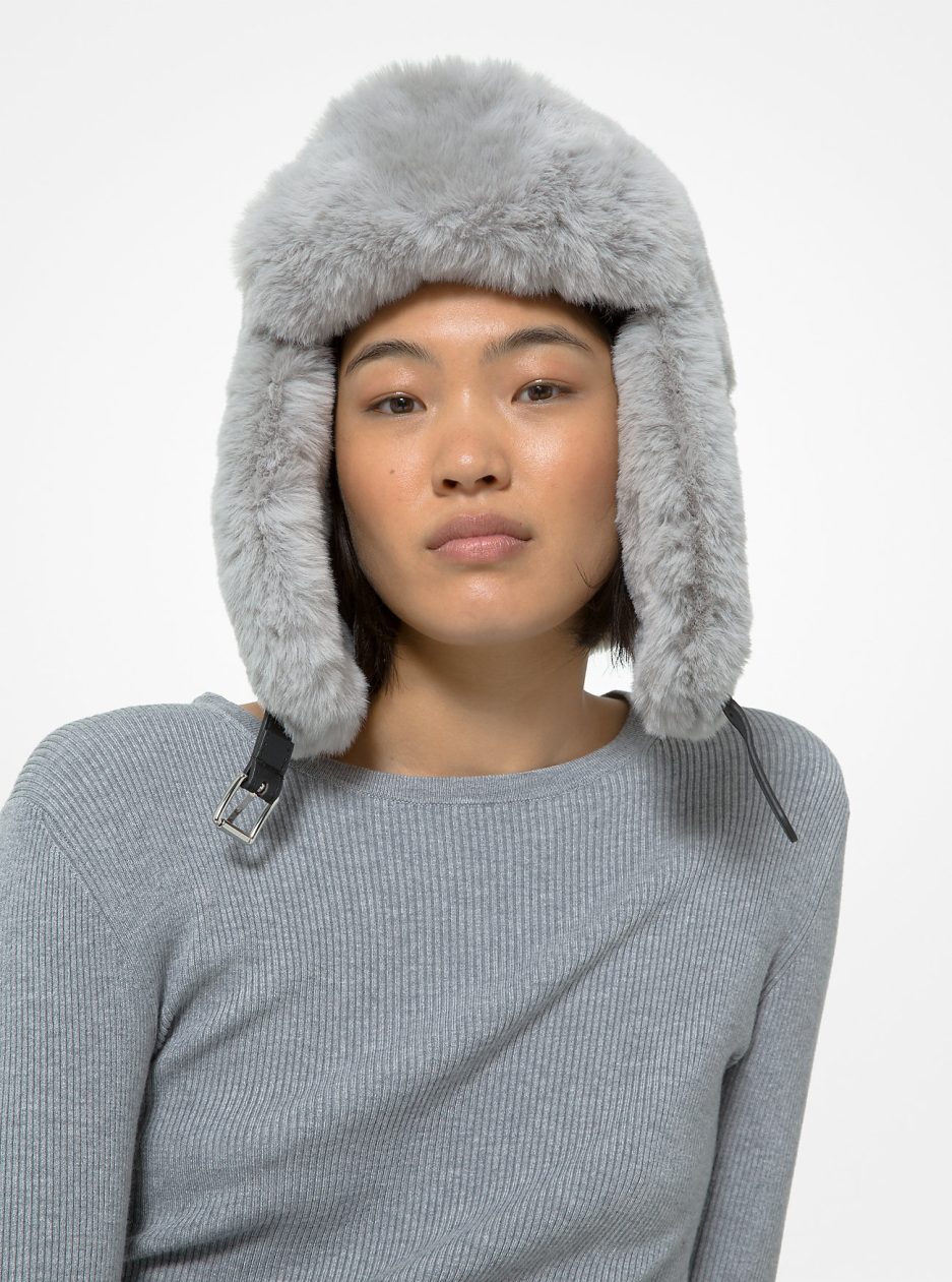 Michael Kors Collection Faux Fur Trapper Hat Sale Michael Kors Outlet 